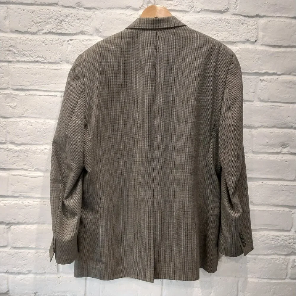 Ralph Lauren Sport Coat Blazer Jacket Mens 42 R Gray 2 Button Business 100% Wool